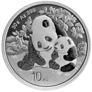 2024 China Silver 1oz Ag.999 30g Panda Coin 10 Yuan UNC