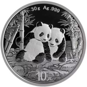 2026 China Silver 1oz Ag.999 30g Panda Coin 10 Yuan UNC